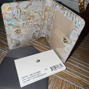 Brahmin Honey Brown Sonic Jane Wallet EUC